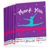 Big Dot of Happiness Tumble, Flip & Twirl - Gymnastics - Birthday Party or Gymnast Party Thank You Cards (8 count) - 2 of 4