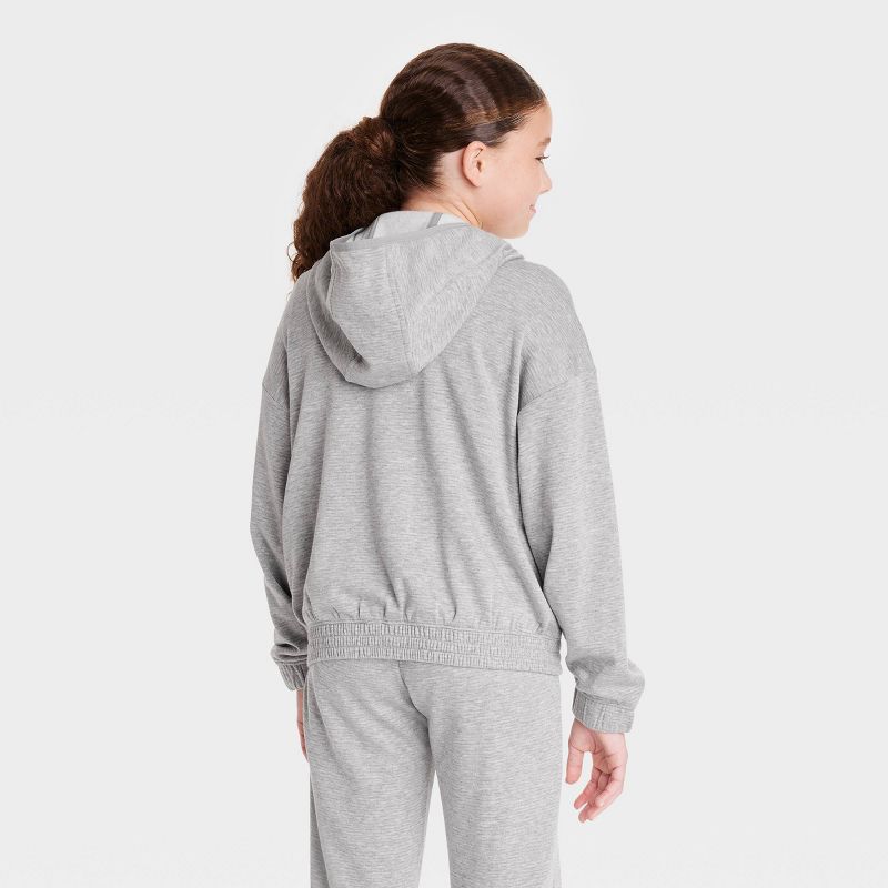 Girls' Shine Striped Hoodie - All In Motion™, 2 of 4