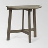 Westmount 3pc Half-Round Folding Acacia Wood Bistro Set: Weather-Resistant, Space-Saving - Christopher Knight Home - 4 of 4