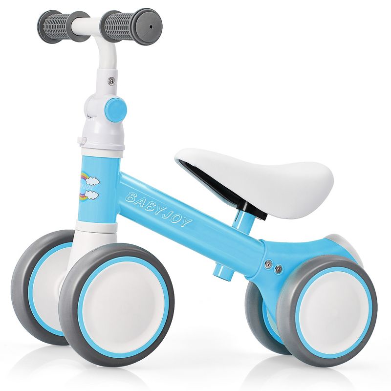 Babyjoy Baby Balance 4-Wheel Bike Infant Walker No-Pedal Toddler Bicycle Toys, 1 of 11