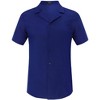 Men's Hawaiian Short - Sleeve Shirt, Classic Aloha Button - Down, Casual Beach Party Vacation Top - 2 of 4