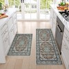 WhizMax Area Rug Vintage Medallion Rugs Stain & Water Resistant Washable Throw carpet for Living Room Bedroom - 3 of 4