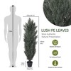 NAYSAYE Planter 150cm Detachable Artificial Green Cypress Tree Realistic Tall Faux Plant for Indoor Outdoor Garden, Green, 8.7"*8.7"*59" - 2 of 4
