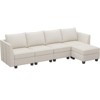 Belffin 5-Piece L-Shaped Sectional – 1500lb Capacity & Pet-Resistant Storage System - 3 of 4