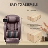 Full-Body Massage Chair With Foot Massage And Air Massage System, Massage Chair 0 Gravity With LCD Screen, Retractable Footrest Chair-Cuddlewood - 3 of 4