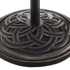 Carden Round Weave Umbrella Stand Antique Bronze - Saracina Home: Outdoor Holder, Rust-Resistant, Locking Peg - 3 of 4