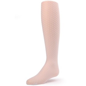 Memoi Girls' Zoe Zigzag Sheer Tights Black - 1 of 2