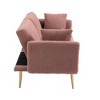 CAVINAS Loveseat Sofa with Metal Feet, Modern Convertible Sofa, Vintage Accent Sofa, Upholstered Sofa Couch for Living Room - 2 of 4