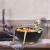 Gemmy Animated Candy Bowl Moving Jaw Skeleton w/Glowing Red Eyes, Black - 2 of 2