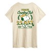 Women's - Peanuts - Country Club Snoopy and Woodsocks Short Sleeve Graphic T-Shirt - 2 of 4