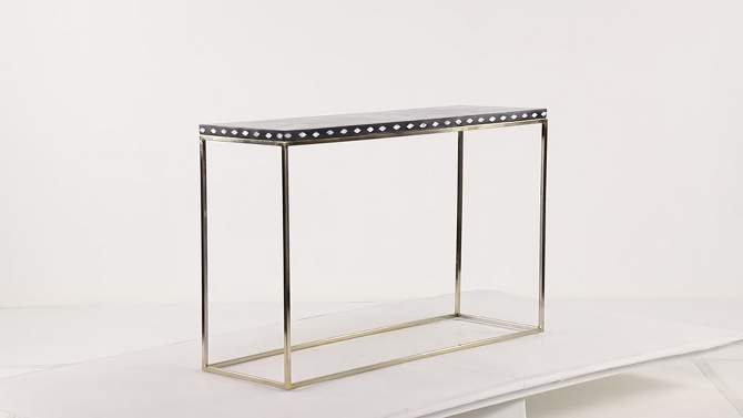 Eclectic Wood Console Table Gold - Olivia &#38; May, 2 of 25, play video