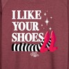 Women's - Wizard of Oz - I Like Your Shoes Ruby Slippers Lightweight French Terry Slouchy - 2 of 4