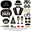 Big Dot of Happiness Hello New Year - 2025 NYE Party Photo Booth Props Kit - 20 Count - 2 of 4