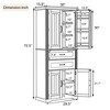 Christopher Knight Home Walter Modern Multi-Functional Storage Cabinet with 2 Drawers and Adjustable Shelves - 4 of 4