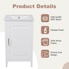 Mshliw 20.3 Inch Bathroom Vanity with Sink, Freestanding Cabinet with Soft Close Door, Drawer and Door Shelf - 3 of 4