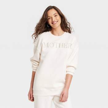 Women's Mother Graphic Sweatshirt - White
