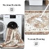 Acekool Vintage Washable Rug – Soft Low-Pile Medallion Design, Non-Slip & Pet-Friendly for Living Room, Bedroom, Office - 4 of 4