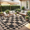 Washable Jute Rug, Checkered Easy Jute Rugs, Non-Shedding Low Pile Carpet, Washable Rug Non-Slip Carpet for Bedroom Dining Room - 4 of 4