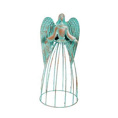 21"H Metal Angel Garden Statuary/Trellis