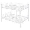 NicBex Full/Twin Over Full/Twin Metal Bunk Bed with Ladder & Fence,Modern Bed Frame for Kids Room,Bedroom - 4 of 4
