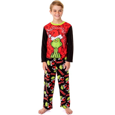How The Grinch Stole Christmas Boys' Mean One Pajama Set Long Sleeve ...