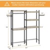 Laundry Room Organization and Storage,5 Tier Wood Over The Washer and Dryer Storage Shelf with Drying Clothes Racks,Space Saver Heavy Duty Bathroom - 2 of 4