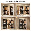 Aheaplus Closet Organizer System with 6 Hanging Rods and Drawers, Freestanding Closet System with Shelves - 3 of 4