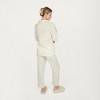 Anna-Kaci Lounge Women's 2-Piece Set Long Sleeve Button Front Top and Relaxed Fit Pants Pajama Set with Floral Print - 3 of 4