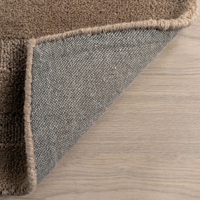Vestry Brown Handmade Wool Rectangular Striped Area Rug, 3' x 5'