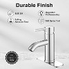 Attop Modern Bathroom Faucet, Chrome Single Handle Single Hole Sink Faucet, Commercial Vanity Sink Faucet with 3/8 inch Hose and Base - 4 of 4