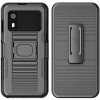 Nakedcellphone Combo for Zebra EM45 RFID Mobile - Rugged Case with Grip Stand and Belt Clip Holster - 2 of 4