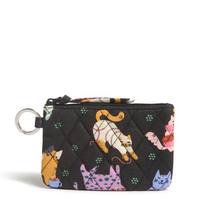 Vera Bradley Women's Outlet Cotton Zip ID Case Herding Cats