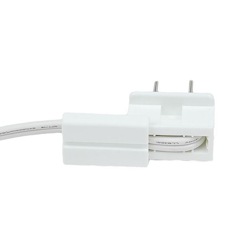 Novelty Lights White Snap-On Vampire Plug SPT-1 for C9/C7 Socket or Zip Cord Wire, 3 of 5