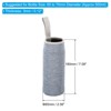 Unique Bargains Neoprene Insulated Water Bottle Sleeves with Finger Strap 2.56"x7.09" 4 Pcs Black Green Blue Gray - 2 of 4