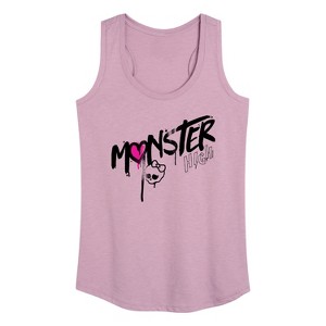 Women's - Monster High - Graffiti Logo Graphic Racerback Tank - 1 of 4
