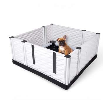 EZwhelp EZclassic Modular Puppy Dog Whelping Box Playpen with Safety Rails, Washable Pee Pad, and Liner for Small Dogs