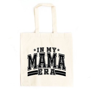 City Creek Prints In My Mama Era Varsity Canvas Tote Bag - 15x16 - Natural - 1 of 2