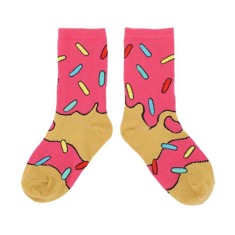 Frosted Donuts Youth 3-Pair Novelty Crew Socks, 3 of 7