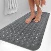 Non Slip Bathtub And Shower Mats 40x16 Extra Long Bath Tub Mat With Suction Cups & Drain Holes - Lux Decor Collection - 3 of 4