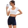 Allegra K Women's Mid-Thigh Boxer Full Coverage Soft Stretch Shorts - 4 of 4