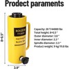 20 Ton Hydraulic Hollow Cylinder Jack 4 inch 100 mm Stroke Single Acting Pump - 2 of 4