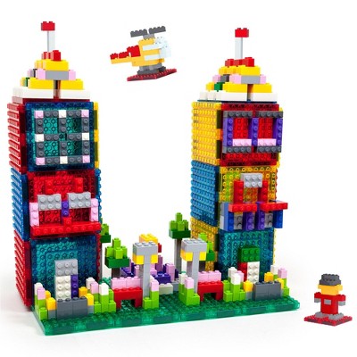 PICASSO-TILES 1016 pcs Magnetic Tiles and Brick Set, Bricks STEM Building Blocks, Educational Toy for Kids