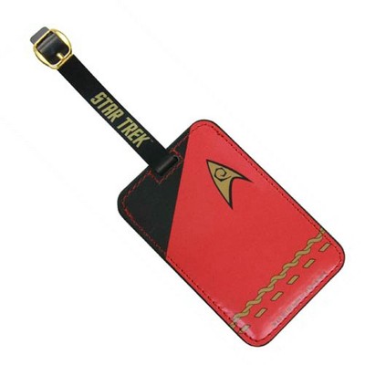 Crowded Coop, LLC Star Trek Red Uniform Luggage Tag
