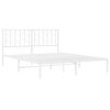 vidaXL Metal Bed Frame with Headboard White 59.1 in.x78.7 in. - 4 of 4