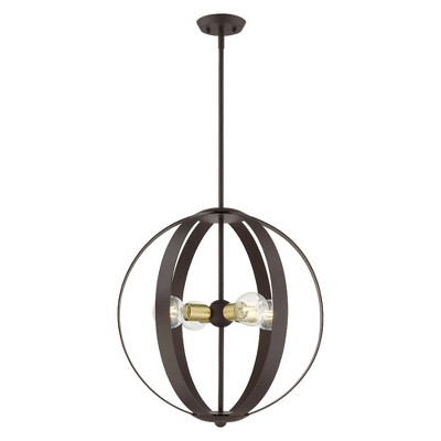 Livex Lighting Modesto 4 - Light Chandelier in  Bronze