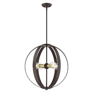 Livex Lighting Modesto 4 - Light Chandelier in  Bronze - 1 of 2