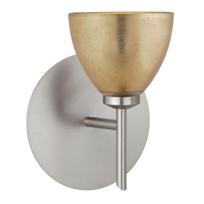 Besa Lighting Divi 1 - Light Wall Light in  Satin Nickel