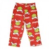 Kids The Grinch Santa Hat 2-Piece Fleece Pajama Set - Size 4 - 3 of 4