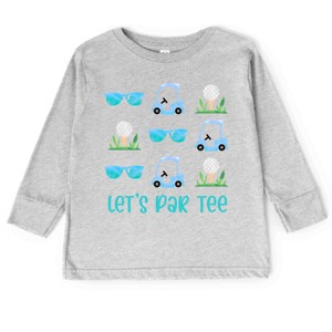 The Juniper Shop Let's Par Tee Sunglasses Toddler Long Sleeve Tee - 1 of 4