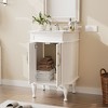 Hyleory Bathroom Storage Cabinet,Bathroom Cabinets Freestanding with 2 Doors for Bathroom Floor Cabinet,Restroom Cabinet, Storage Cabinet - 3 of 4